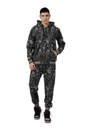 Go Devil Men Hoodie & Track Pants Co-Ord Set Design Printed Black White Style Jacket with Pant Co ord Sets Mens.