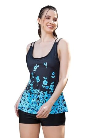 Lovebird Tummy Control Push Up Top with Swimming Shorts, 2. Psc. Swimwear Leisure, Holiday Pool Party