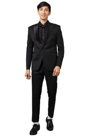 WINTAGE Men's Tuxedo Black 3PC Suit