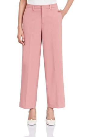 Symbol Premium Women's Relaxed 'Desk-to-Dinner' Wide Leg 4-Way Stretch Formal Trousers