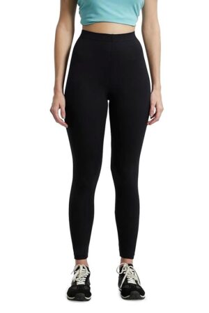 AW87 Women's Super Combed Cotton Elastane Stretch High Rise Leggings with Ultrasoft Waistband