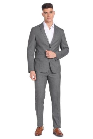 Men's Polyester Single Breasted Business Suit Pants Set