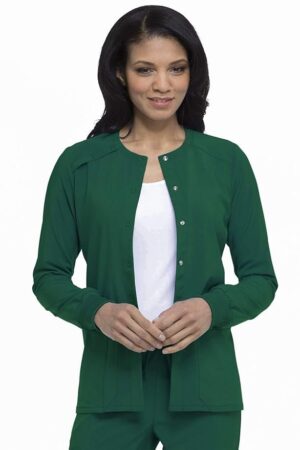 Dickies EDS Essentials Women Warm Up Scrubs Jacket Snap Front DK305