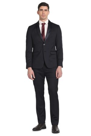 Men's Polyester Double Breasted Business Suit Pants Set