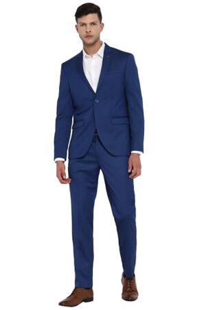 Men 100% Cotton Dobby Print Full Sleeve Two Piece Party Suit