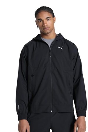 Men's Polyester Standard Length A-Line Coat